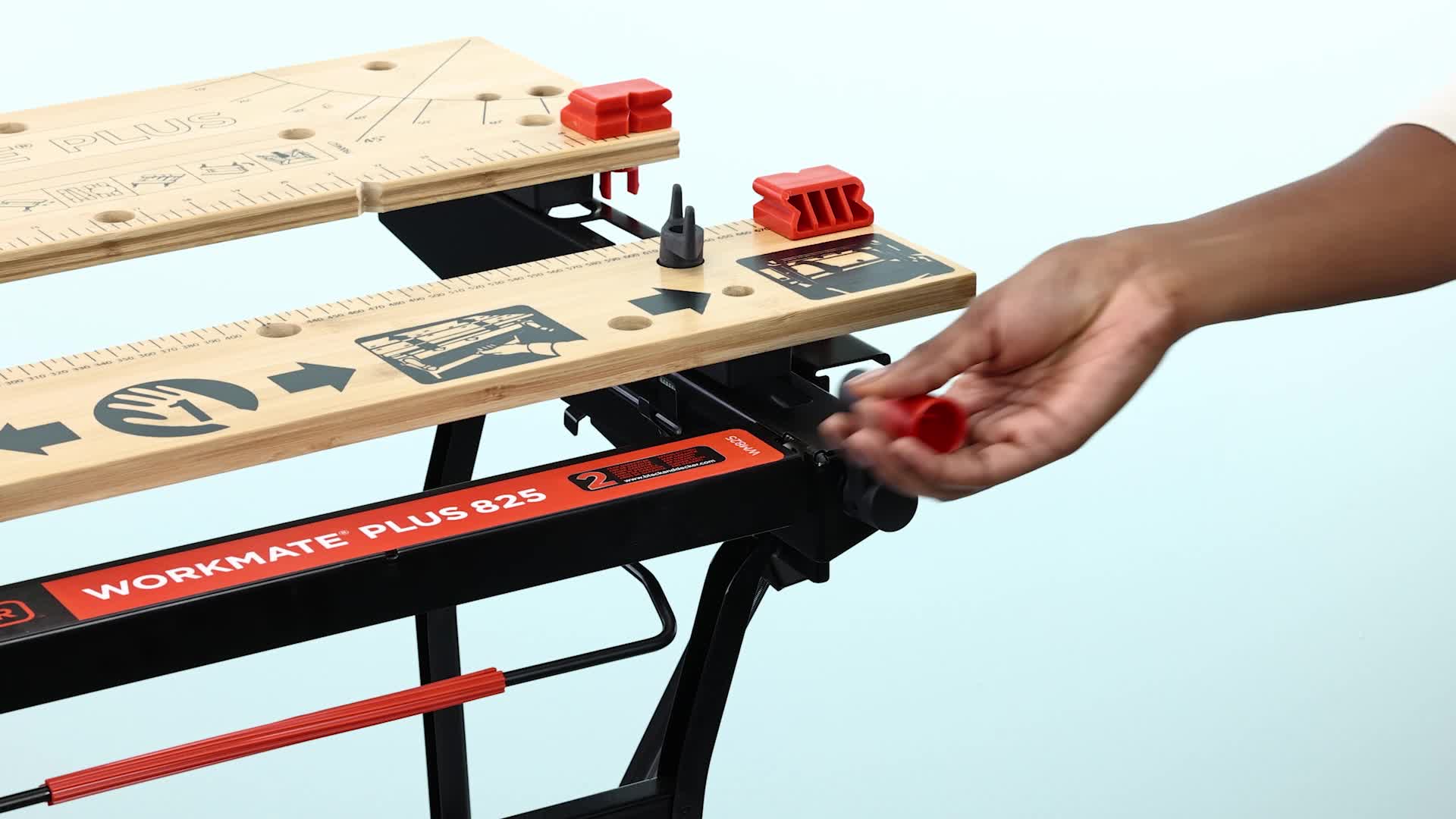 BLACK+DECKER WM825-XJ Large Folding Bench Vise - One Hand Clamping